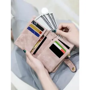2026 Must-Have Korean Trifold Wallet - Women's Slim RFID-Protected with Coin & Card Compartments