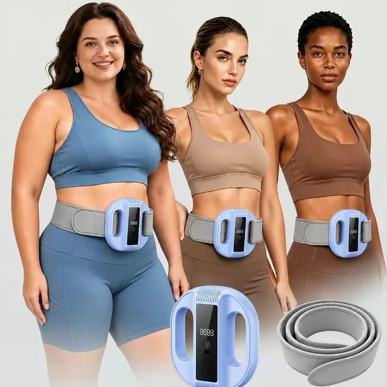 2026 New R10 Mini Fascia Ring, Upgraded Adjustable Strap (Fits Up to 55in Waist), Cordless Rechargeable Waist & Back Muscle Recovery Device, Portable Massager for Parents, Sports & Outdoor Fitness Accessory