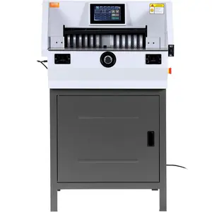 VEVOR Electric Paper Cutter, Heavy Duty Paper Trimmer 19" /482.6mm Cutting Width, 3.14"/80mm Cutting Thickness, Electric Paper Cutting Machine with 7" Touchscreen Numerical Control Function