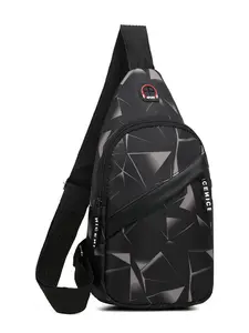 New Sports Chest Bag Southeast Asian Trendy Multi-layer Oxford Cloth Crossbody Anti-theft Waist Bag for Sports & Everyday Use