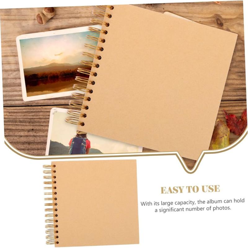 Travel Scrapbook Album 40 Pages (8 x 8 Inch) Brown  Kraft Paper, Photo Album Scrapbook, Memory Book - Ideal for Your Anniversaries Scrapbooking Albums Art & Craft Projects,Christmas Gift Ideas.