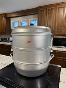 Aluminum tamale steamer, vegetable steamer steamer pot