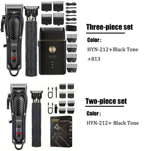 2/3-Piece Men's Grooming Set｜Cordless Hair Cutting & Beard Trimmer, Hair Clippers Set with LED Display, USB Charge. Precision Home Kit & Perfect Holiday Gift Haircut