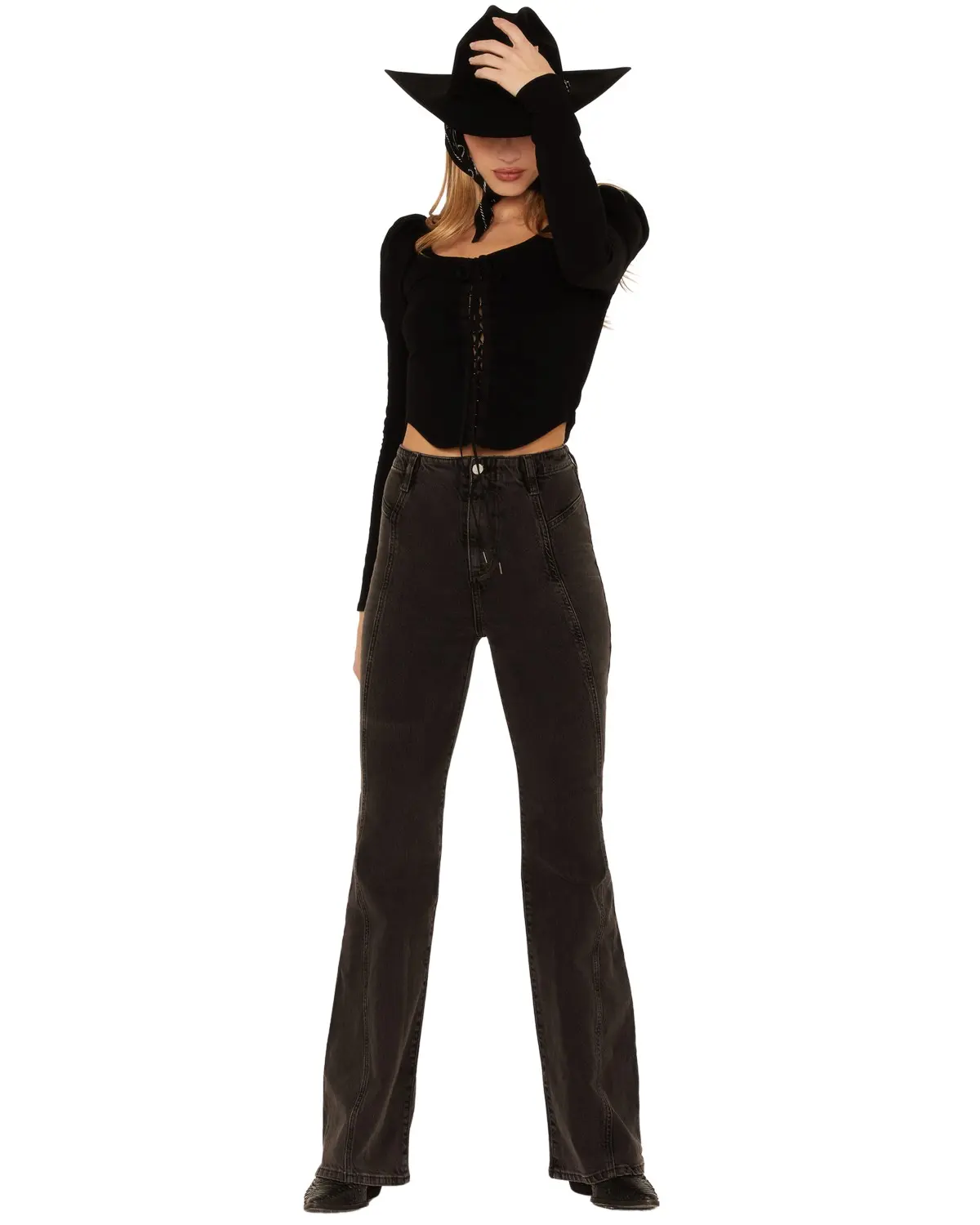 Free People Women's Women'S Florence Flare Jeans - Ob1207143