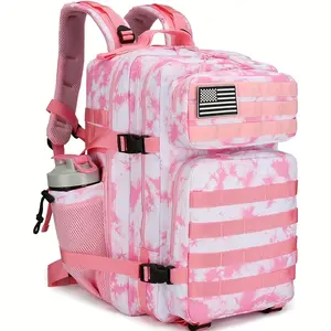 45l Pink Mountaineering Backpack Waterproof Rucksack Camping Travel Exercise Hiking Outdoor Sports Birthday Gifts for Men and Women