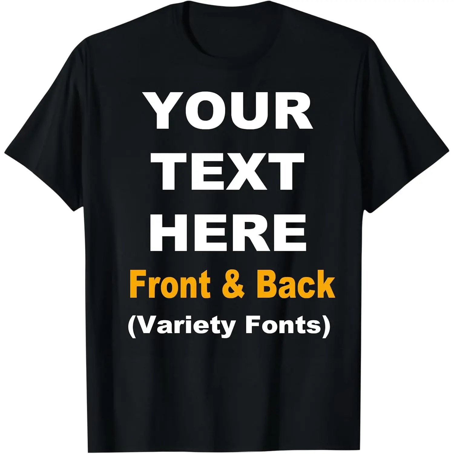 Custom T Shirts Personalized T Shirt Add Your Text Customized Shirts for Men & Women  Tee 30% Cotton 70% Polyester