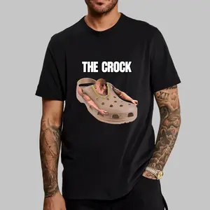 The Rock Meme Shirt Dwayne Johnson Oddly Specific Unhinged Inappropriate Cursed Celebs Stupid Funny Menswear Top 100% Preshrunk Cotton Classic Fit