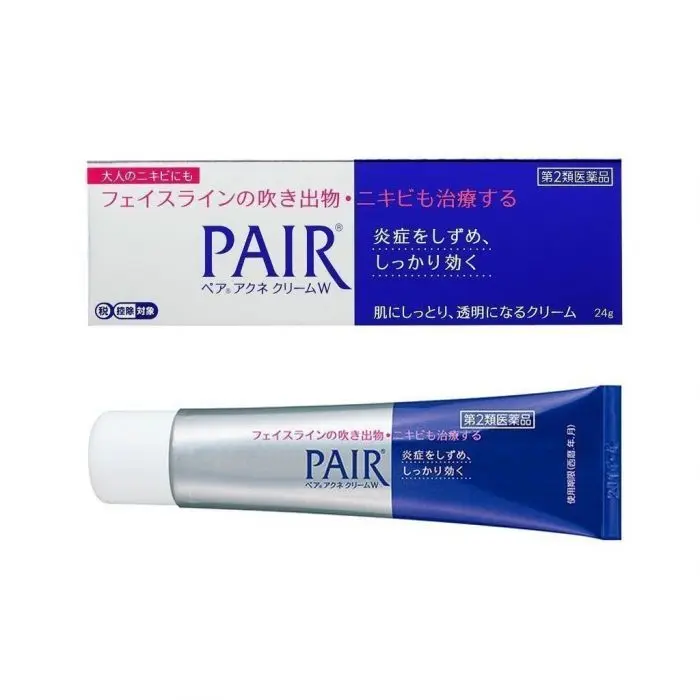 Lion PAIR Acne Treatment Cream 24g Larger Size - Top Selling Japanese Acne Creamy Gentle Formula with Lid Included for Clear Skin