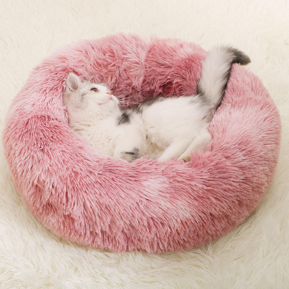 Dog Beds For Small Dogs Round Plush Cat Litter Kennel Pet Nest Mat Puppy Beds