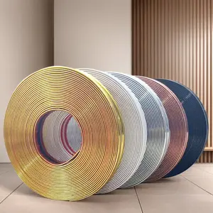 1 Roll PVC Decorative Strip, Self-Adhesive Molding Trim, Wall Panel Molding for Door Frame, Photo Frame Edges, Wall Protection, Living Room Decoration