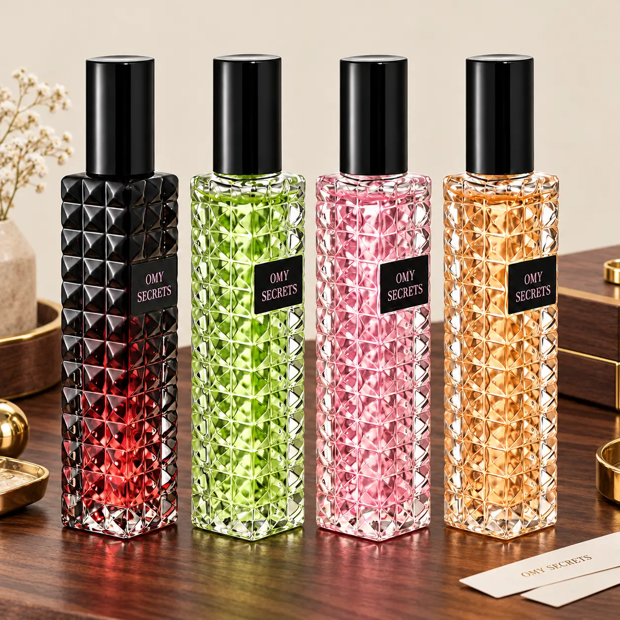 4PCS Perfume Gift Set for Women, 30ml * 4 , Mini Perfume Spray Collection, Floral Fruity Scents for Daily Wear & Travel