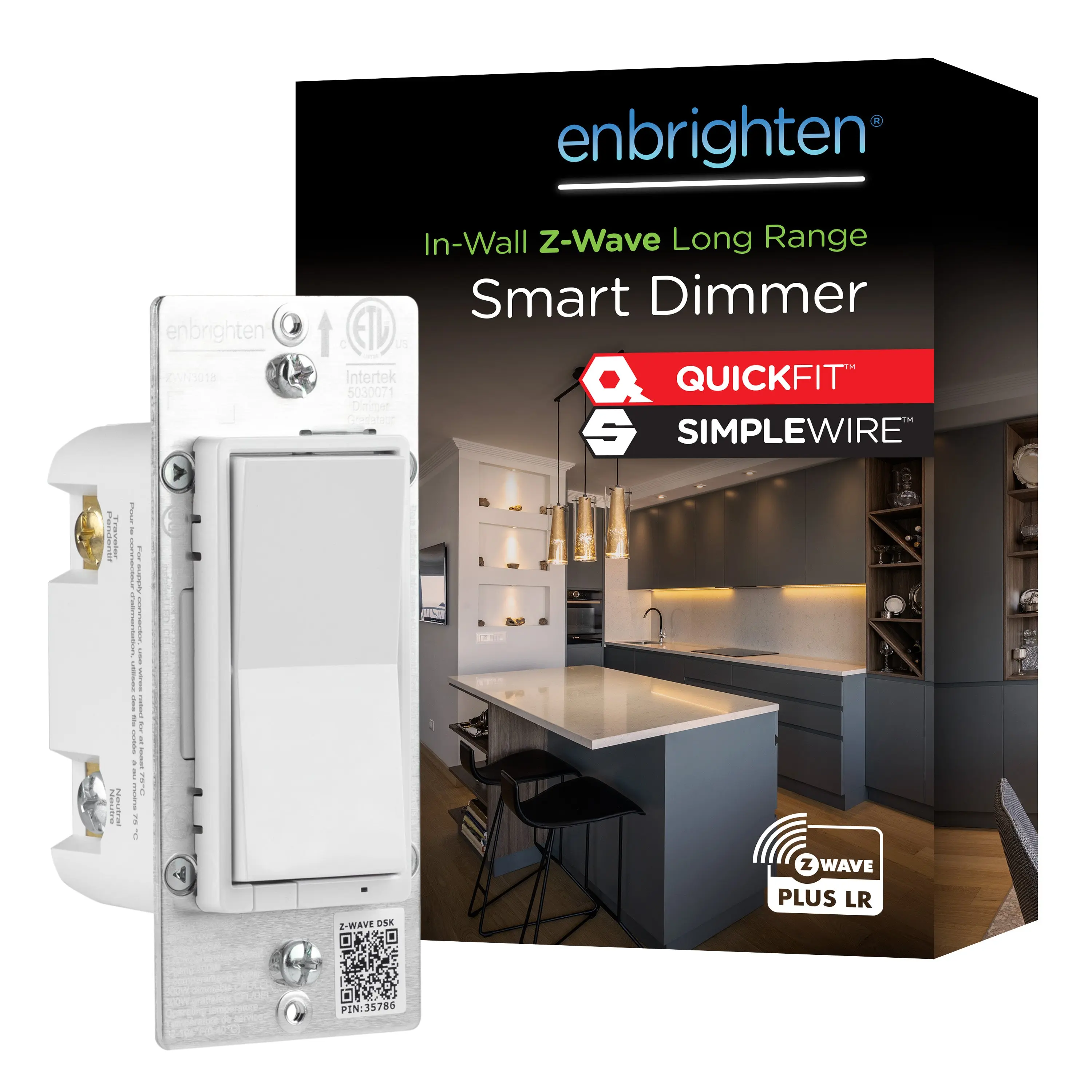 Enbrighten 800 Series Z-Wave Paddle Dimmer