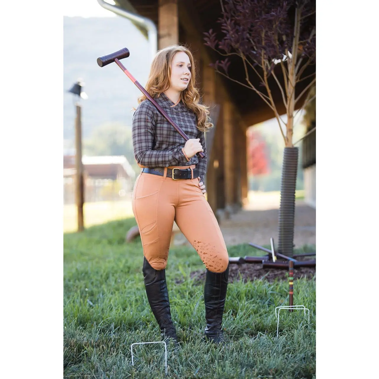 TREWS D' SPORT 2.0 - cognac K/P riding tights