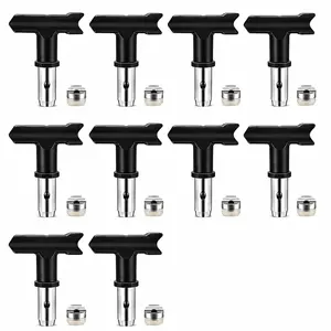 10PCS Airless Paint Sprayer Tips Set, Reversible Spray Tips 209-623 with Tip Guards & Seals, High Pressure, Multiple Sizes for Walls, Cabinets & Furniture Garden Hose Connectors Garden Water Hose