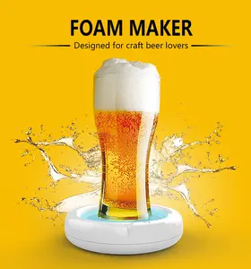 Ultrasonic Beer Foamer, Beer Foam Maker, Portable Beer Bubbler, Ultra Fine Foam Keep Beer Taste Longer