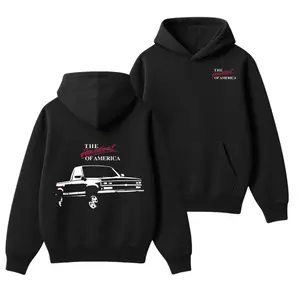 Heartbeat of America Hoodie, Classic Chevy Pickup Truck Graphic Sweatshirt, Retro Chevrolet Hoodie for Truck Enthusiasts