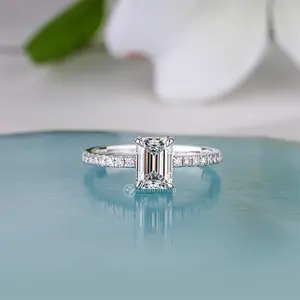 1ct Emerald Cut Solitaire Engagement Ring