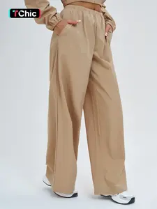 Women's Loose Fit UV Protection Sports Pants with Pockets, Activewear Breathable Wide Leg Outdoor Cycling Hiking Trousers for Casual Wear
