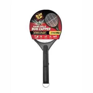 Portable Handheld Bug Zapper Insect Killer Racket Black - Ideal for Outdoor Use