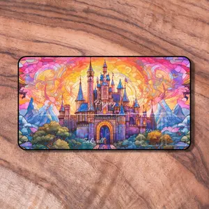 Lorcana Playmat with Zones, Castle Themed TCG Playmat, Unofficial Lorcana Play mat, Gifts for Gamers, Gaming Mouse Pad Desk Mat
