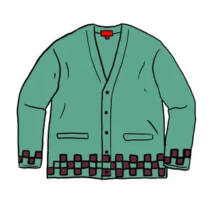 Supreme Brushed Checkerboard Cardigan Mint (men) by StockX