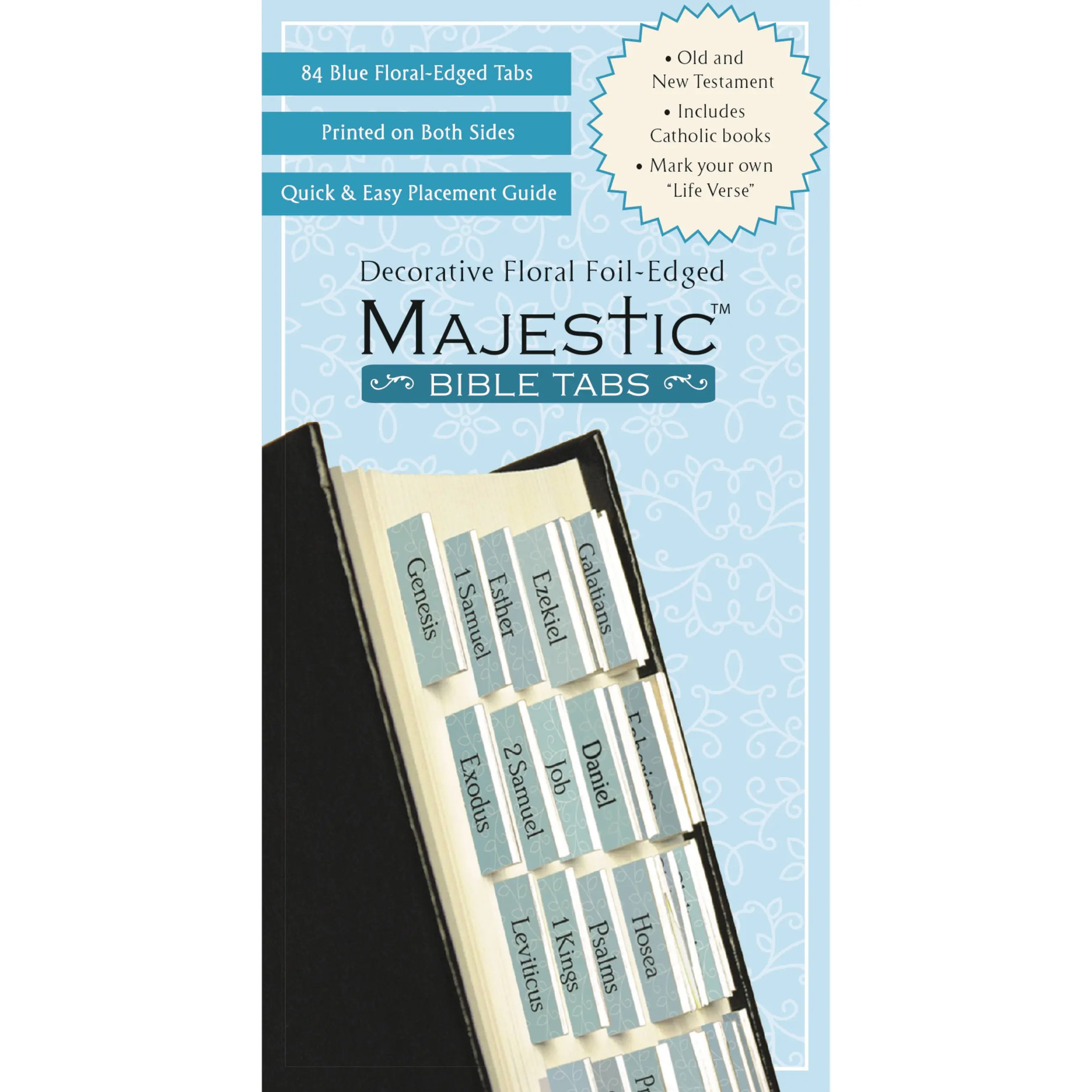 Majestic Floral-Edged Bible Tabs