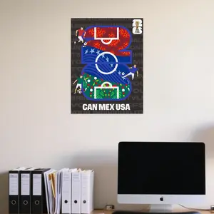 FIFA 2026 Atlanta Soccer Fan Gift 300 Pieces 5mm Wood Jigsaw Puzzle Officially Licensed High-Precision Laser-Cut Pieces