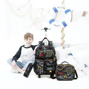 Kids Tactical Backpack Army Molle Bookbag Military Boys Backpack for School Outdoor Camping Black with Camo Design and Multiple Pockets mochilasescolares