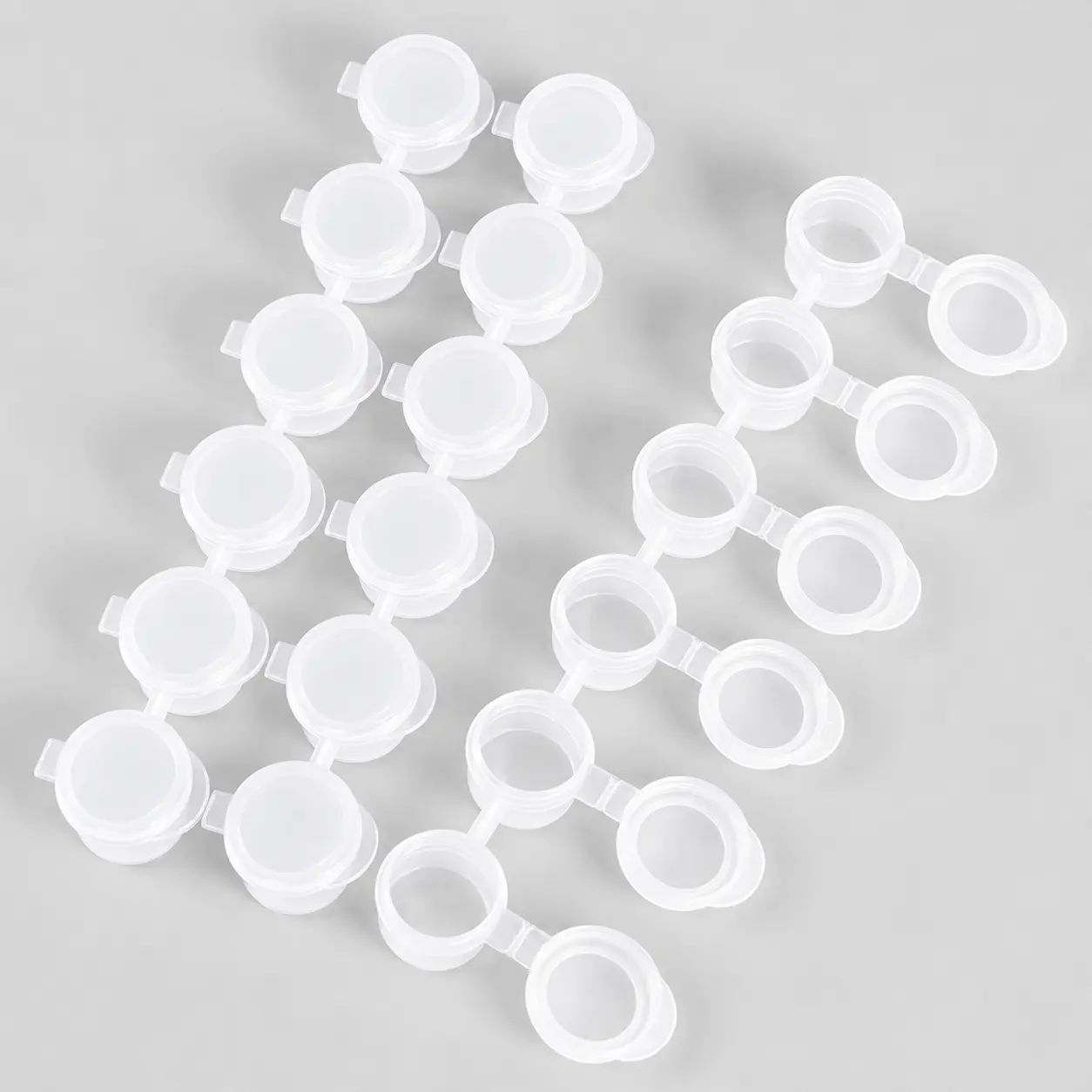 120 Transparent 3ml Empty Plastic Paint Pots with Lids - Artistic Supplies, Crafting Supplies for Paint Storage, DIY Acrylic Painting Projects