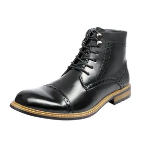 Bruno Marc Men's Dignified Wingtip Derby Ankle Boots