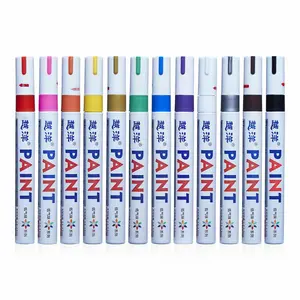 12Pcs Waterproof Permanent Paint Marker Pen For Car Tyre Tire Tread Rubber Metal