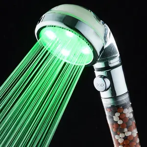 1 Piece Color-changing Shower Head, Negative Ion Stone Filter Shower Head, Bathroom Shower Head, Shower Equipment, Showerhead