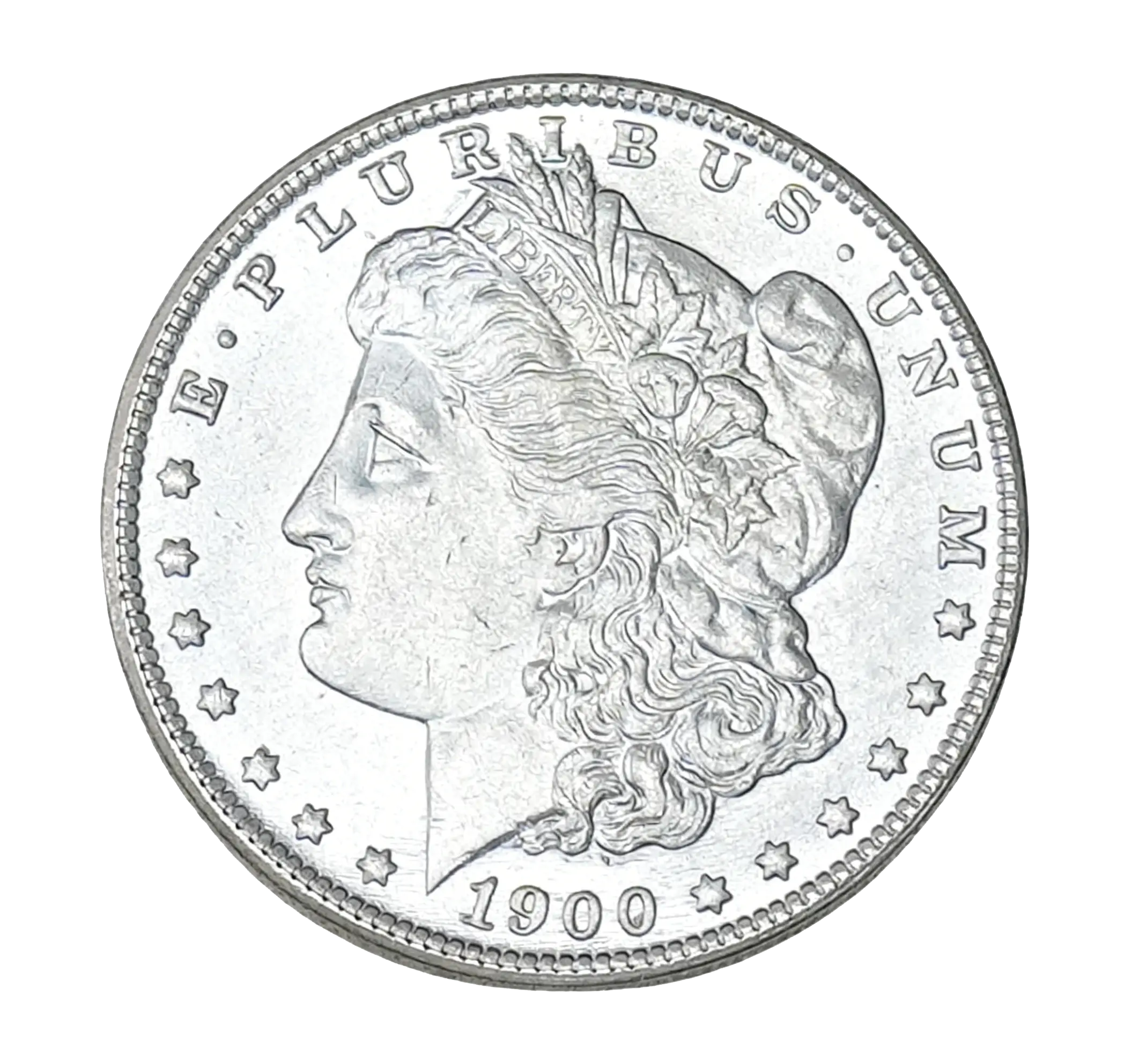 Rare US Vintage Raw Silver Coin 1900-S San Francisco Morgan Silver Dollar