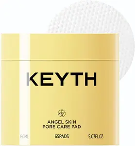 KEYTH Angel Skin Pore Care PAD (150ML, 5.07 FL.OZ.) / Refine Pores, Control Sebum, Exfoliation, Oil-Absorbing, Mastic Gum, PHA, LHA