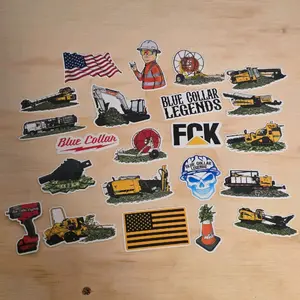 22pcs Directional Boring Sticker Pack, Customizable to your local hall or text, trades hardhat stickers, blue collar stickers, gifts for Blue Collar