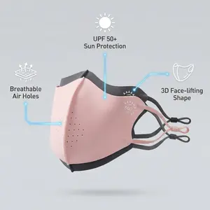 Unnoticeable Small Ice Skin 3D Sunscreen Mask Upf50+, High Efficiency UV Protection, Full Face Skincare, Prevents Darkening and Burns