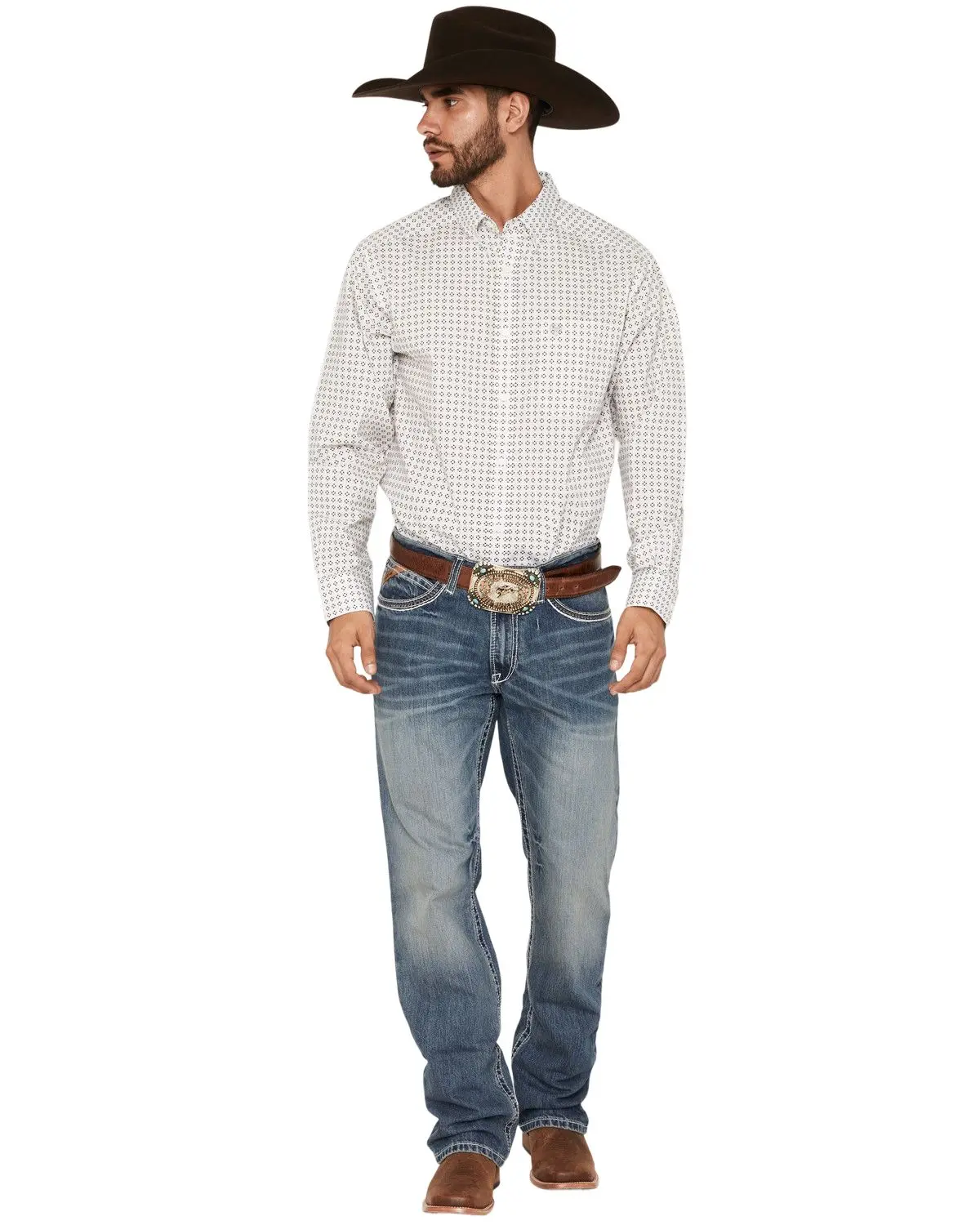 Ariat Men's Men'S M4 Coltrane Durango Medium Wash Low Rise Relaxed - 10017511
