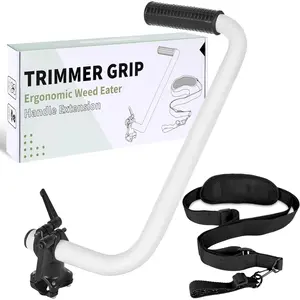 Ergonomic Trimmer Grip,Weedeater Handle with Trimmer Shoulder Harness,Weed Eater Handle Extension for Trimming, Weedeater Handle Grip for String Trimmer,for Lawn Care, Landscaping, Yard Trimming