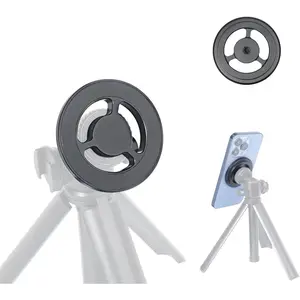 Phone Tripod Mount Adapter for Magsafe, with 1/4" Screw and  Ring Compatible with  17/16/15/14/13..., Almost  Cellphones Live, Broadcast Tripod..