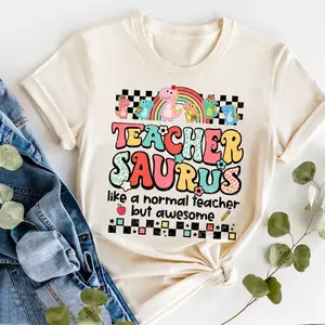 Teachersaurus Shirt, Teacher Dinosaur Shirt, First Day Of School Shirt, Retro Back To School Shirt, T- rext Teacher Shirt, Funny Teacher shirt