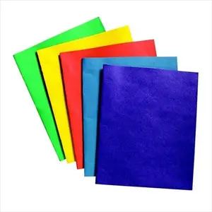 School Smart 084902 Leatherine 2 Pockets Heavy Duty Portfolio- Dark Blue- Pack - 25