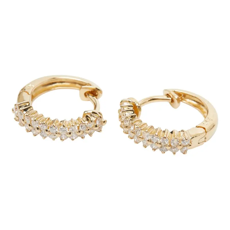 Au750 Diamond Earrings oka