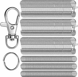 480pcs Keychain Hardware Set, Sturdy Swivel Clasps & Split Key Rings, Perfect for DIY Bag Charms Car Keychains Men Women Accessories