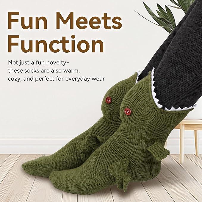 Silly Socks Fun Knit Animal Socks Winter Warm Floor Socks Creative Gift for Friends Unisex Socks Christmas Holiday Gift Womenswear Bridal Ultra Soft Cotton Blend