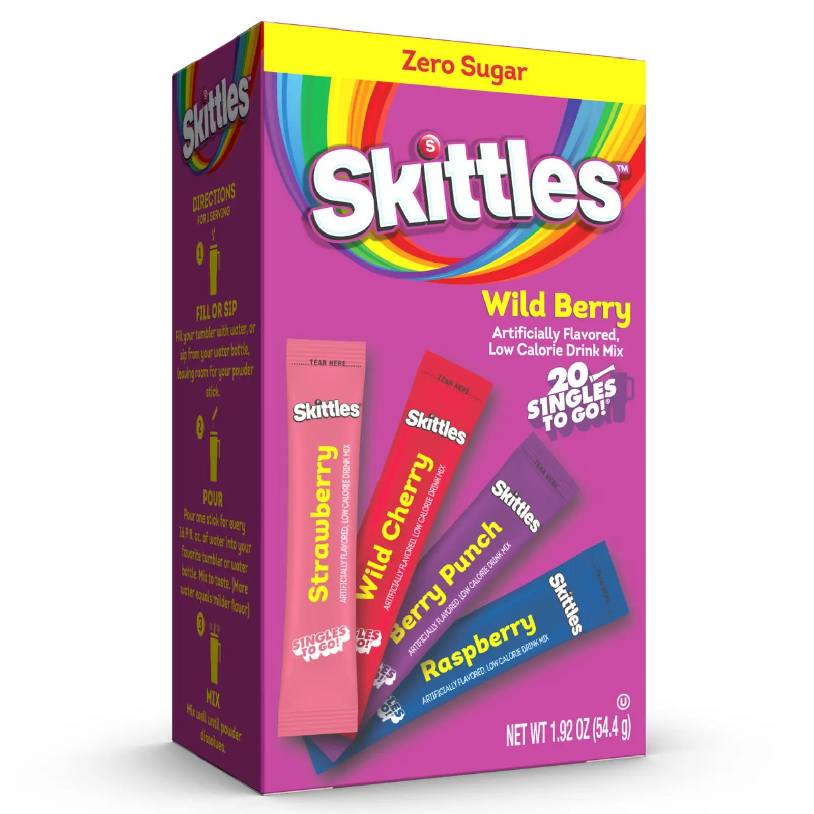 Skittles Zero Sugar Singles To Go Drink Mix 20ct Variety Packs Featuring Original, Tropical, or Wild Berry Flavors - TikTok Shop Skittles Zero Sugar Singles To Go Drink Mix 20ct Variety Packs Featuring Original, Tropical, or Wild Berry Flavors - TikTok Shop