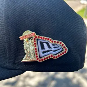 The World Is Yours Blue Red White Hat Pin for Hat Logo - Fashion Accessory seller