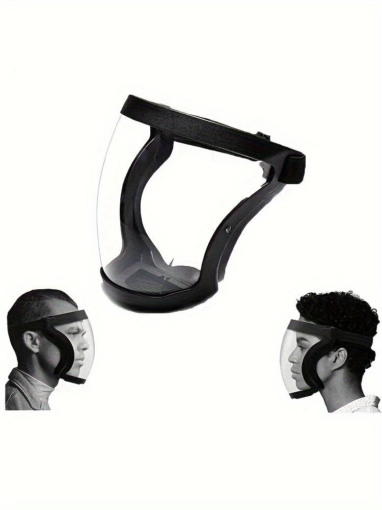 Adjustable Transparent Visor - Full-Face Protective Shield - Durable Plastic Safety Mask - Heat & Impact Resistant for Work, Kitchen, and Outdoor Use with Easy Drawstring Closure Adjustable Transparent Visor - Full-Face Protective Shield - Durable Plastic Safety Mask - Heat & Impact Resistant for Work, Kitchen, and Outdoor Use with Easy Drawstring Closure
