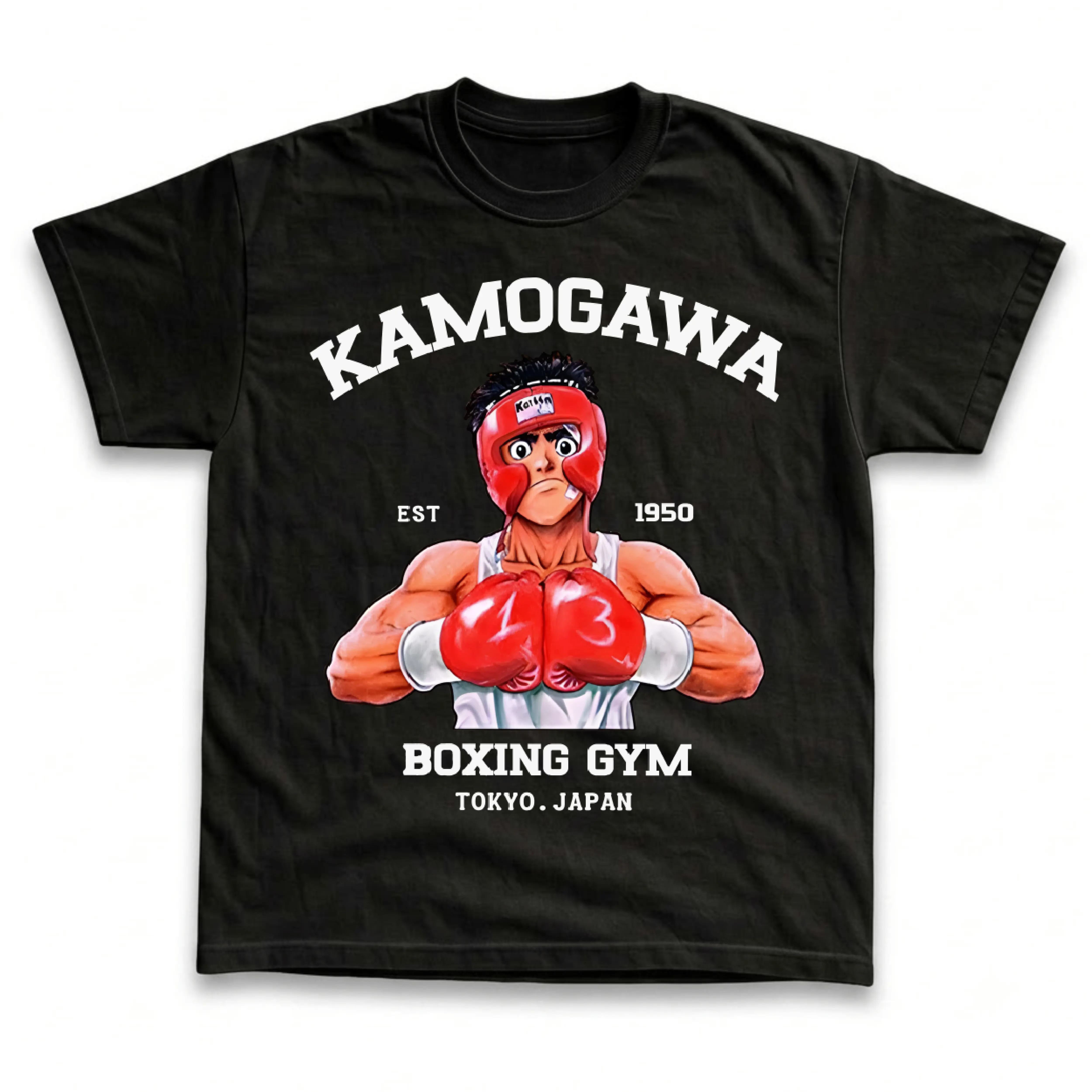 Boxing Gym Vintage Graphic Tees, Kamogawa Tshirt, Hajime No Ippo Shirts, Anime Clothing, Unisex Manga Anime Shirt Top Menswear Womenswear Streetwear