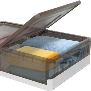 Under Bed Storage Containers, Under Bed Storage With Wheels,Underbed Storage Bins For Closet And Under Sofa To Storing Clothes, Quilts, Shoes, and Bedding,Stackable Bins(Brown 1 Pack)