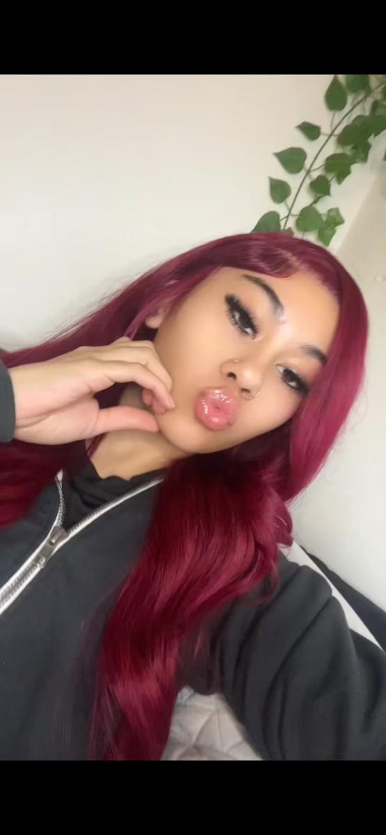 Item: 13X6 99J# Burgundy Body wave, 30''